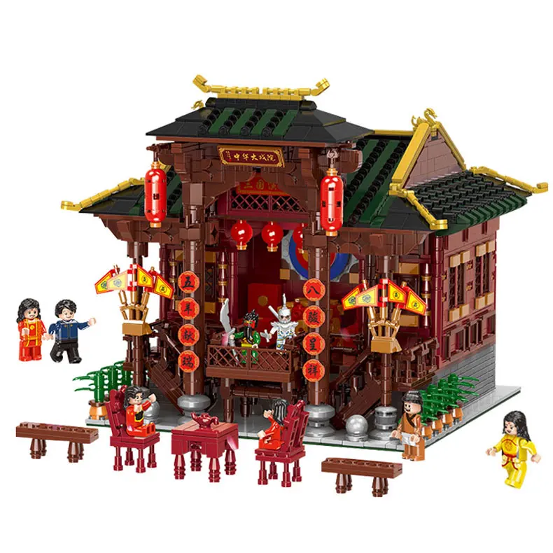 XINGBAO MOC Legoing Классическая городская улица китайская архитектура набор моделей для