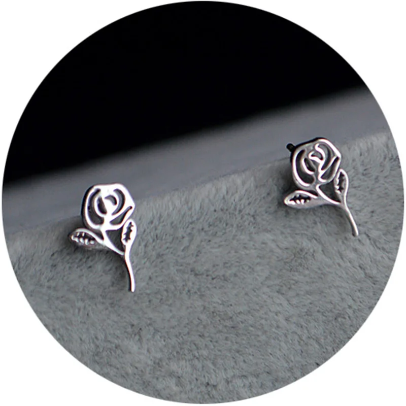 Style 3 Серьги-гвоздики из нержавеющей стали с милыми животными и цветами для женщин и девушек, минималистичные, с мелким рисунком, гладкие, не выцветающие, ювелирные изделия - Окраска металла: Style 3