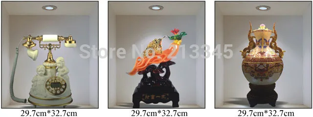 [Fundecor] 3D Трехмерная винтажная ваза часы художественная скульптура домашний декор