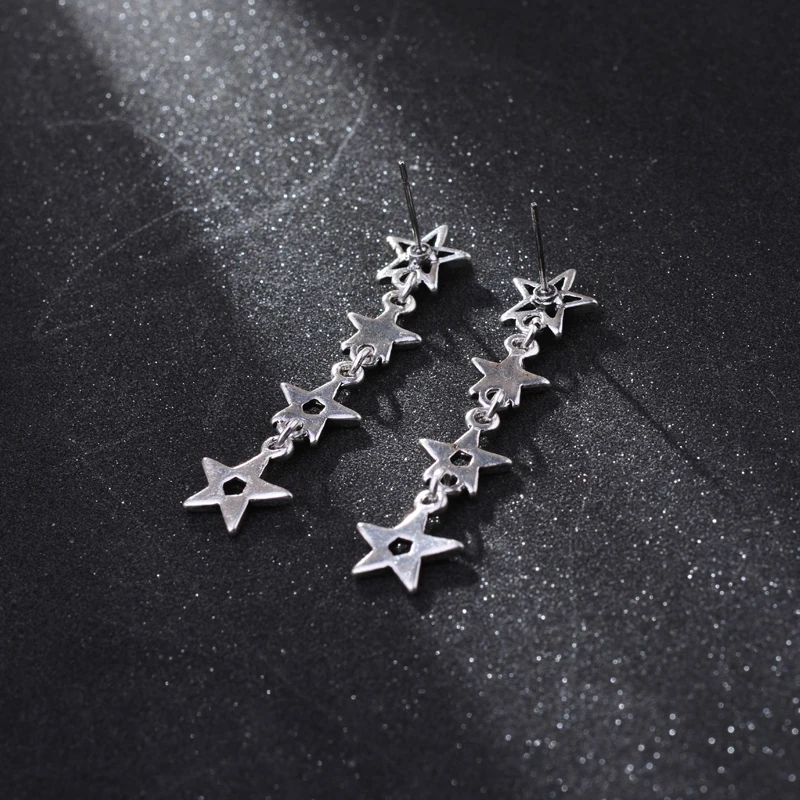 2017 новые женские Геометрические готические серьги гвоздики крутой Рок Панк