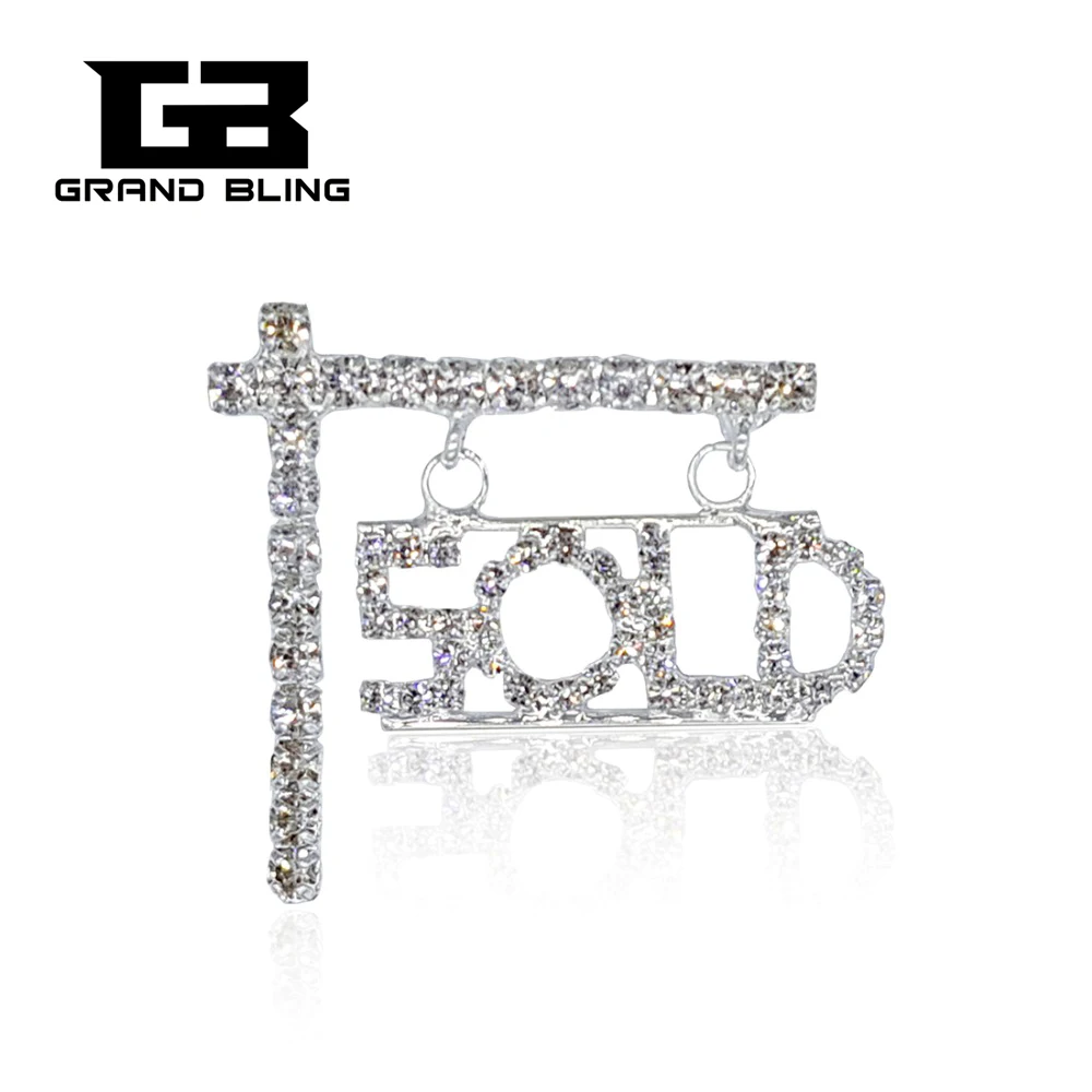 Критальная Брошь булавка &quotпродано&quot слово отворот для работы в сфере