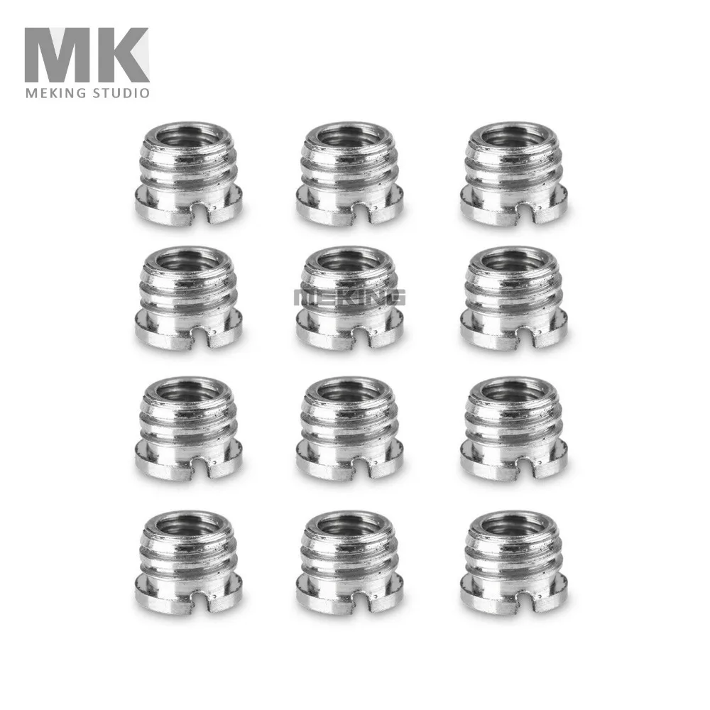 

1/4" to 3/8" Convert Screw Adapter for Tripod & Monopod light stand *12pcs