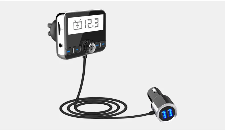 JINSERTA A2DP fm-передатчик беспроводной Bluetooth гарнитура автомобильный комплект MP3 аудио с 5 В 3.4A двойной USB Зарядка Поддержка TF AUX play