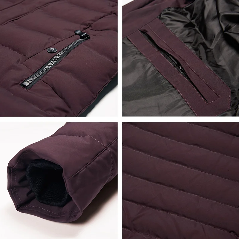 ICEbear new men's winter jacket warm detachable hat male short coat fashion casual apparel man brand clothing MWD18813D