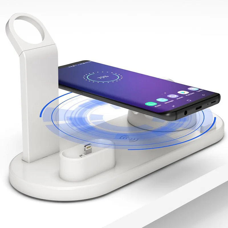 10 Вт Wirelss 3 в 1 для Apple iphone micro usb Type c зарядная док станция кронштейн Подставка