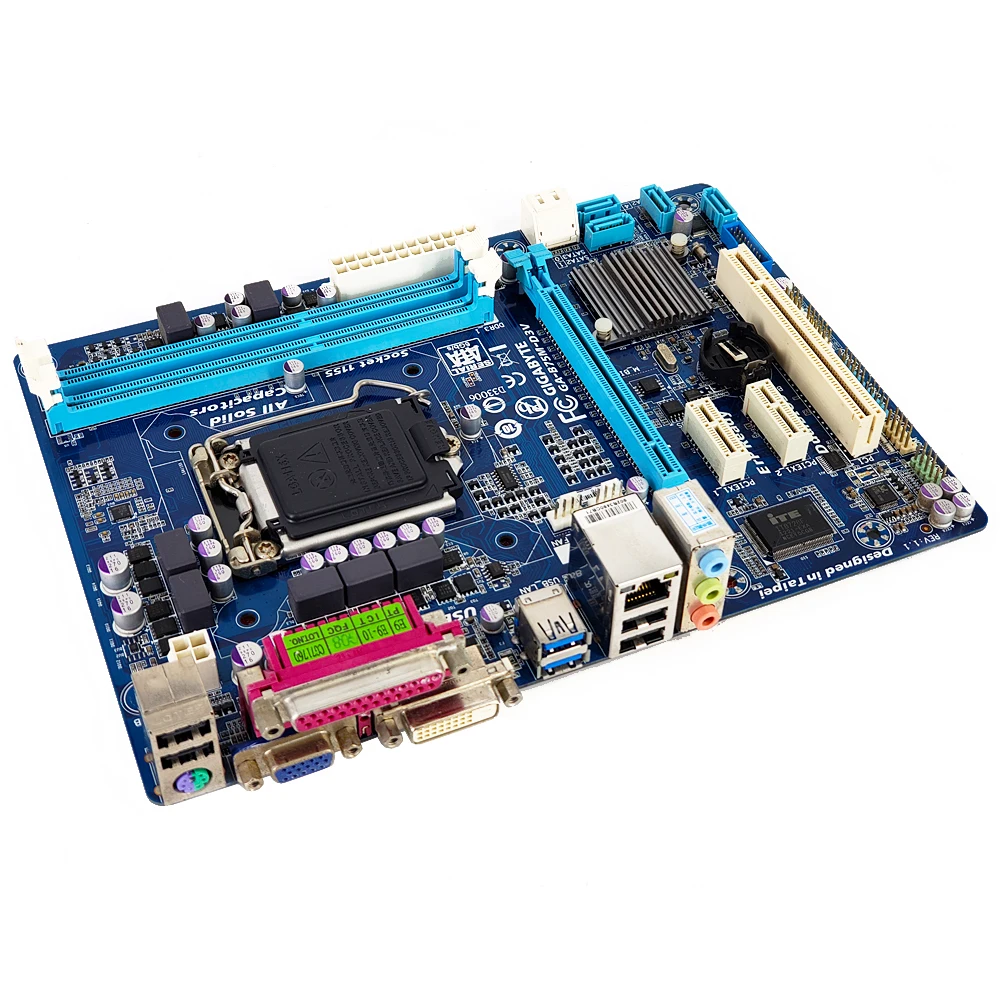 Gigabyte GA-B75M-D3V рабочего Материнская плата B75M-D3V B75 LGA 1155 i7 i5 i3 E3 DDR3 16G SATA3 USB3.0 VGA, HDMI, DVI микро-atx корпус