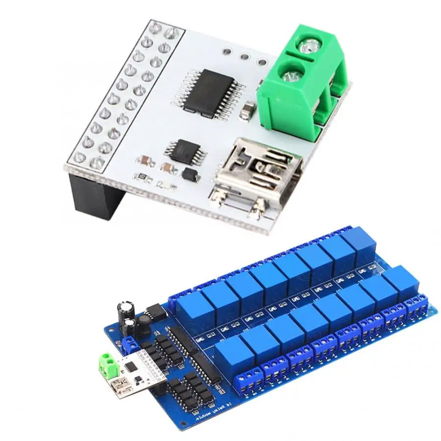 Многофункциональный 16 каналов DC 5V релейный модуль USB переключатель управления