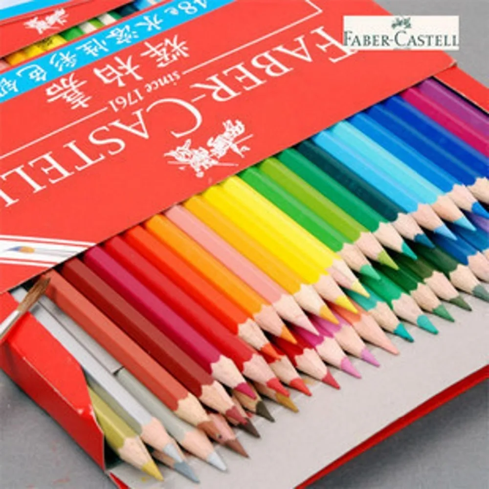 1pack of 48 Colors FABER-CASTELL watercolor pencil Water-soluble Color Pencil | Канцтовары для офиса и дома