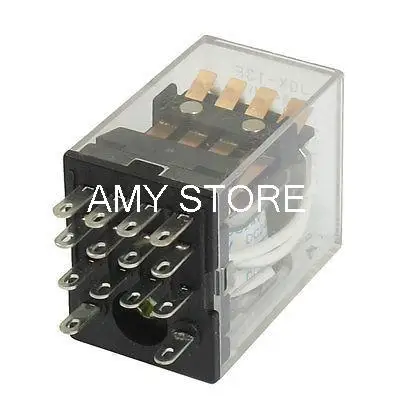 12VDC 24VDC 24VAC 110VAC 220VAC 3A катушка реле питания MY4NJ HH54PL 14 контактов 4PDT с PYF14A Цоколь|coil power
