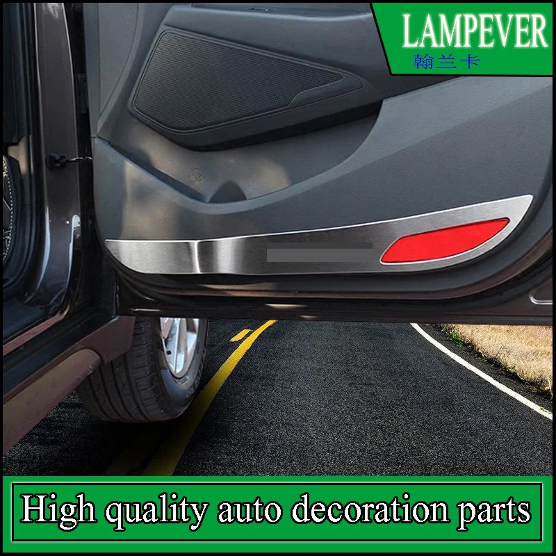 For Hyundai Tucson 3rd 2015 2016 4 Pcs/set Car Stainless Steel Door Anti-Kick Pad protection Cover Decoration Car-styling | Автомобили и