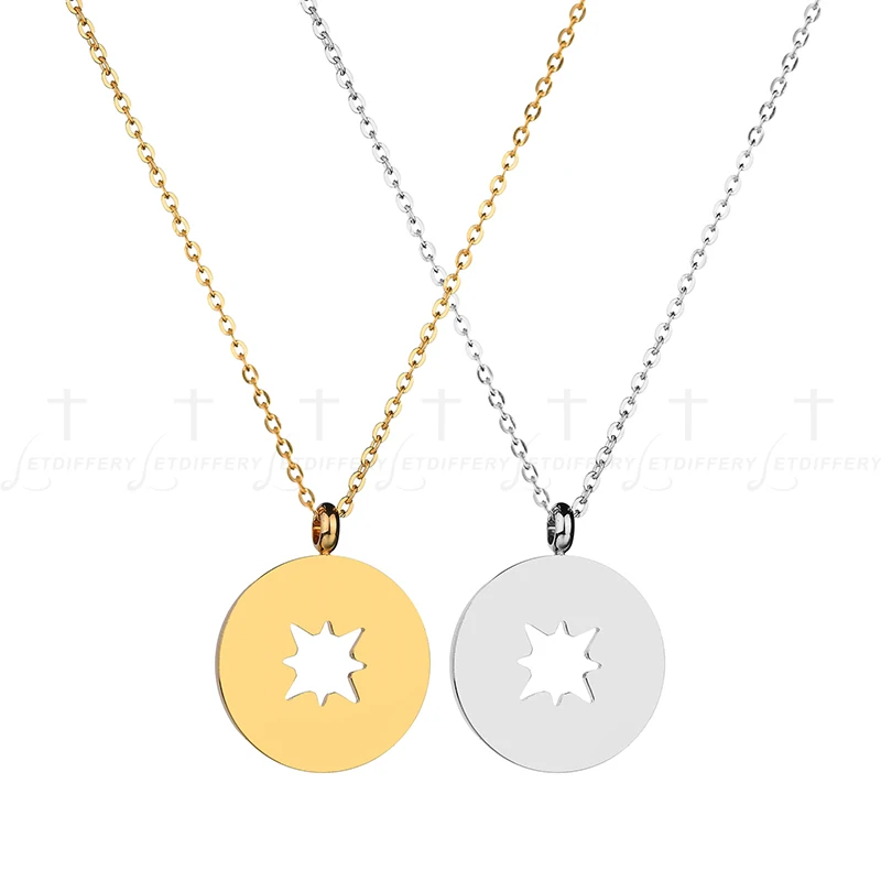 Letdiffery высокое качество из нержавеющей стали полые снежинки кулон ожерелье для