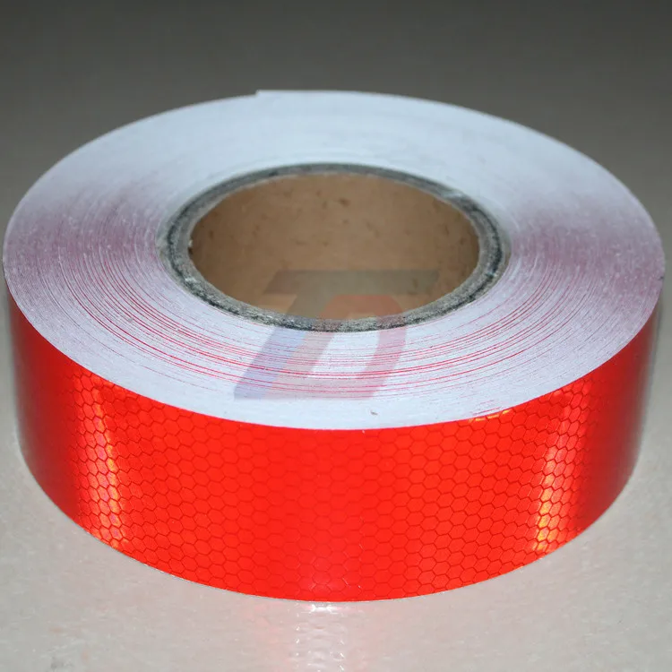 Оптовая продажа 5 см * 50 м красный знак безопасности автомобильные наклейки ПВХ