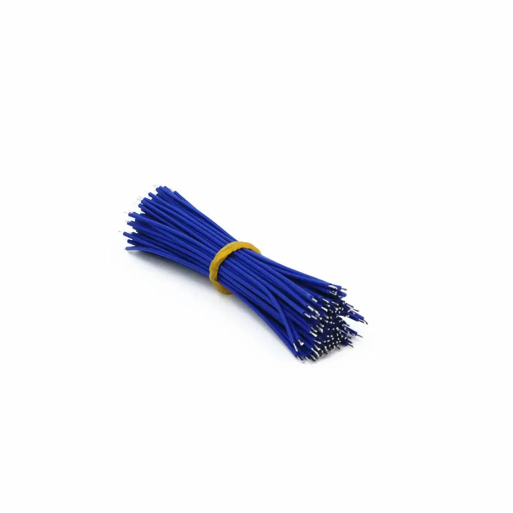 blue UL 1007 24AWG-10/15/20 см двойной головкой Луженый кабель припоя кабель Fly перемычка - Цвет: blue