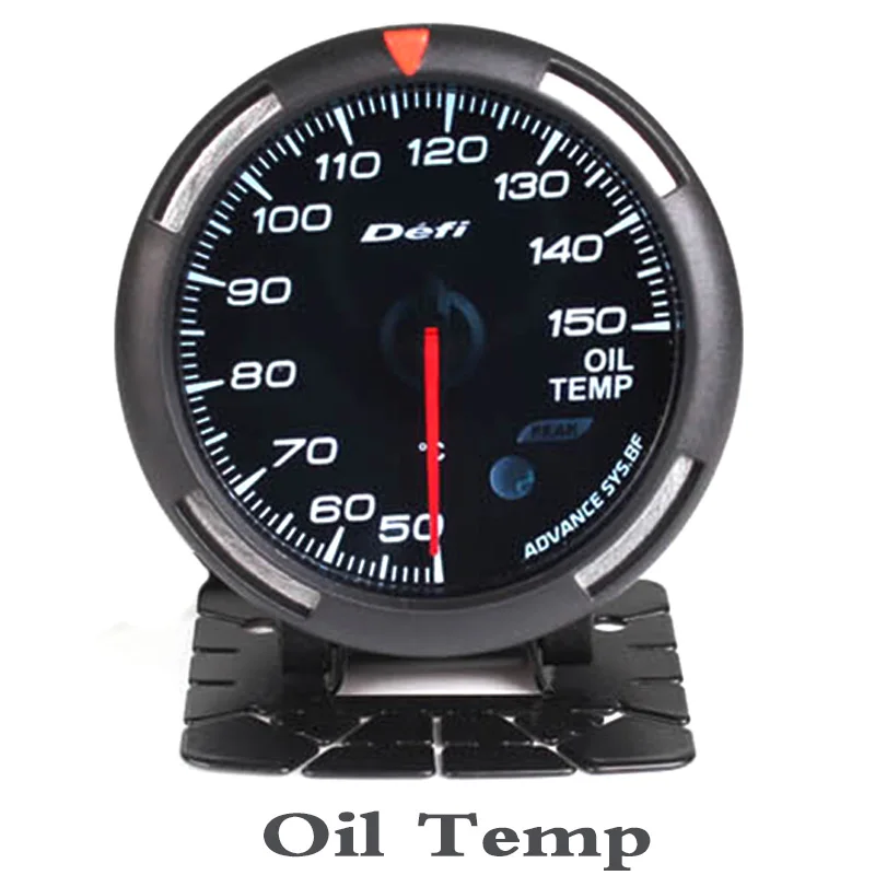 oil temp Df Advance BF 2,5 дюймов 60 мм 7 цветов шаговый двигатель электронный датчик турбо температура воды масла пресс масла AFR EGT автоматический датчик - Цвет: oil temp