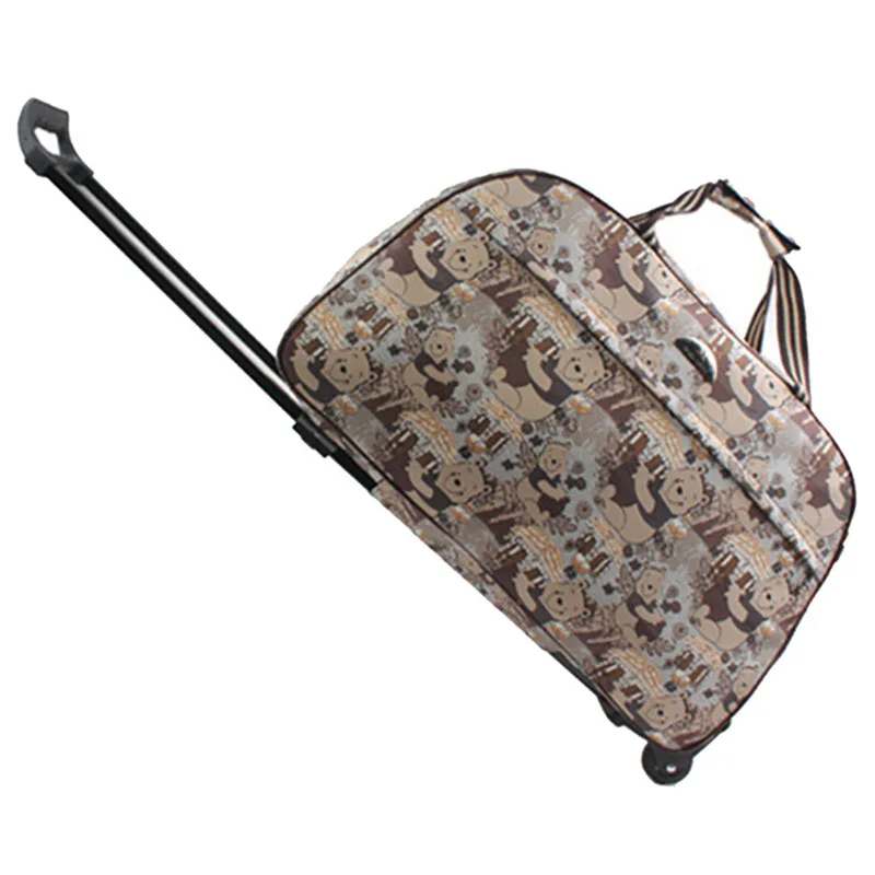 Высокое качество Сумка на колесиках для багажа женские дорожные сумки