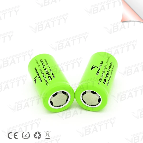 Бесплатная доставка Для Vappower IMR 18350 Аккумулятор 750mah 15A 3 7 V литий ионный