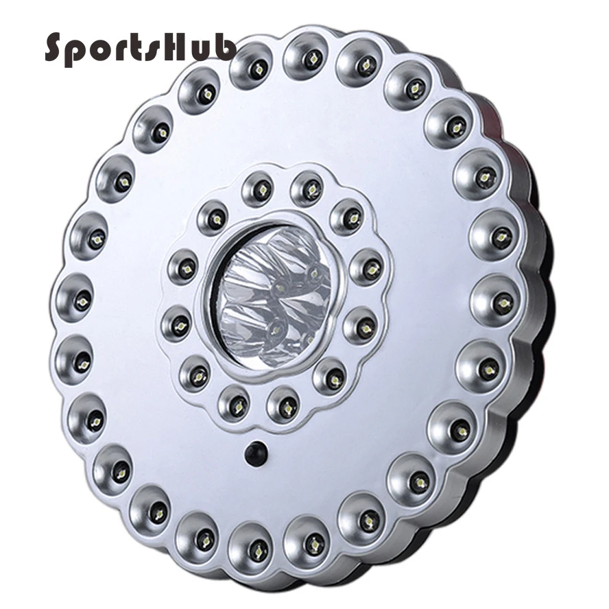 

170G 14.5*2CM Portable Outdoor 41 LED Camping Lights Three-Modes Campsite Hanging Lamp Without Batteries SES0021