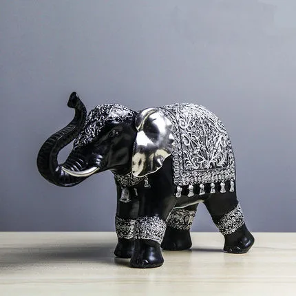 Ручная работа маленькая Винтаж Счастливый слон украшение для дома из