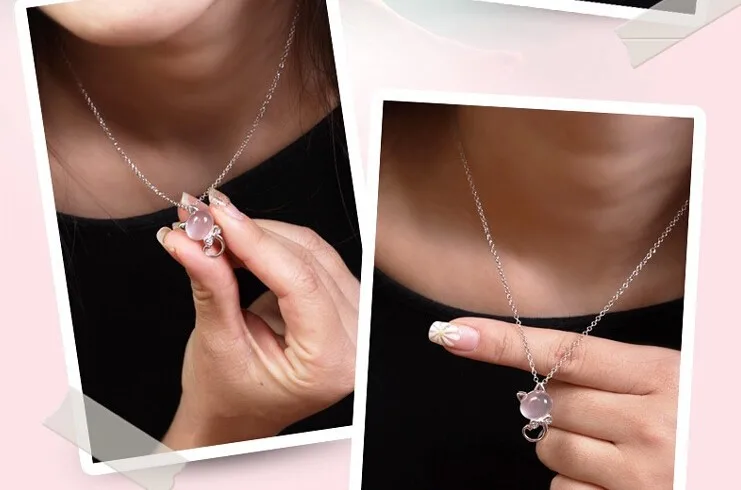 Женское ожерелье из серебра 925 пробы с опалом|designer necklace|fashion necklacelittle necklace |