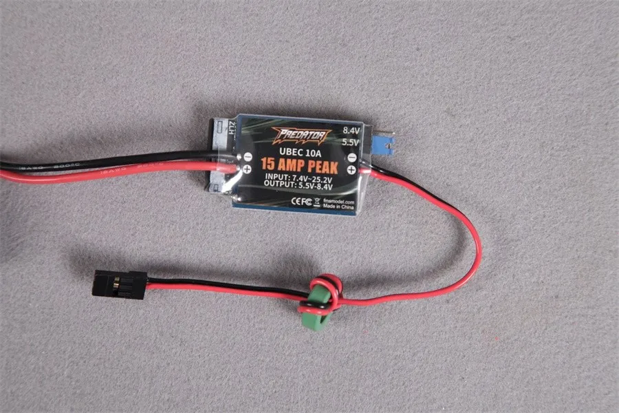 FMS Predator ESC UBEC 10A Max 15A вход 7 4 V 25 2 выход 5 8 переключатель режима для RC самолета