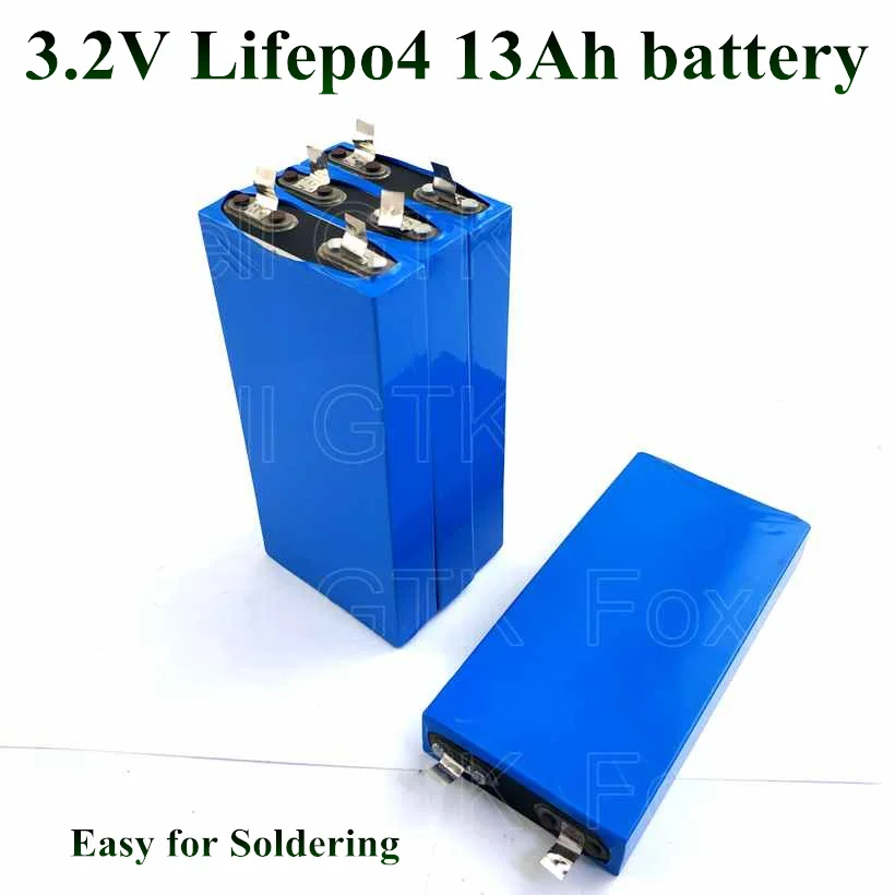 16 шт. lifepo4 3 2 v 13Ah батарейные элементы металлический корпус Lifepo LFP для упаковки diy s 48