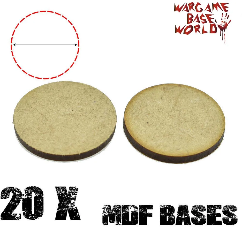 МДФ базы 32 мм круглые Основы на основе лазерной резки дерева Wargames|round base|32mm round