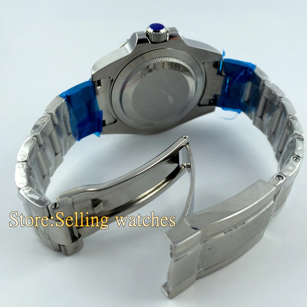 

Parnis 40mm ceramic bezel GMT movement sapphire glass watch