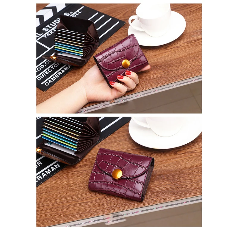 Женский держатель для карт, Rfid кошелек, подлинный Porte Monnaie Femme, мультяшный Кошелек для монет, для девушек, из натуральной кожи, тонкий, с карманом для денег, мини кошелек
