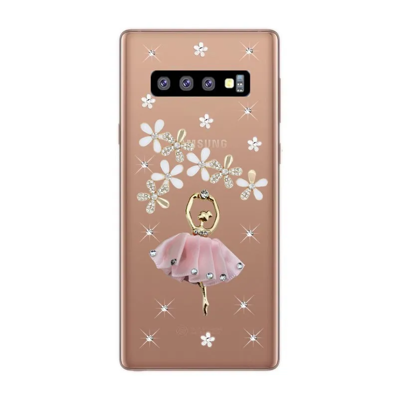 Балетный кристально чистый чехол бампер для Samsung Galaxy S10E S8 S9 S10 Plus A6 A8 A7 2018 A9 J4 Core J6 + J8