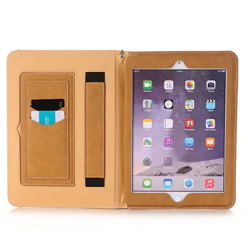 Роскошный чехол из искусственной кожи для iPad Mini 4 флип-авто сна/пробуждения
