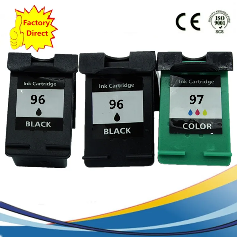 Картриджи с чернилами восстановленные для струйных принтеров HP96 97 XL Psc 1510 1610 2355 2610