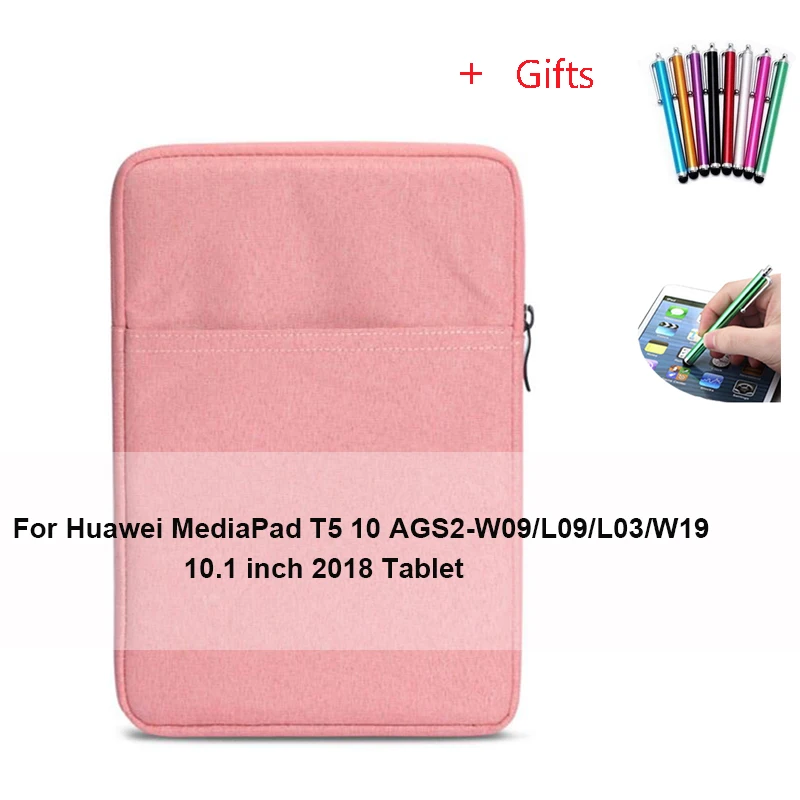 For Huawei T5 10 Чехол для планшета huawei MediaPad Media Pad T3 T5 10 Honor Pad 2 9,6 AGS-W09 L09 AGS2-W09 L09 чехол из закаленного стекла+ ручка - Цвет: For Huawei T5 10