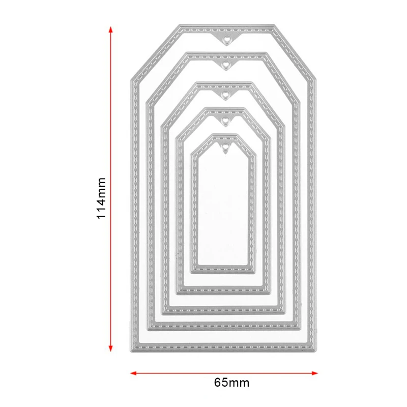 4 Metal Cutting Dies Frame Stencils For DIY Scrapbooking Embossing Paper Wedding Cards Die Mold Photo Album Making Craft Cuts - Цвет: 4