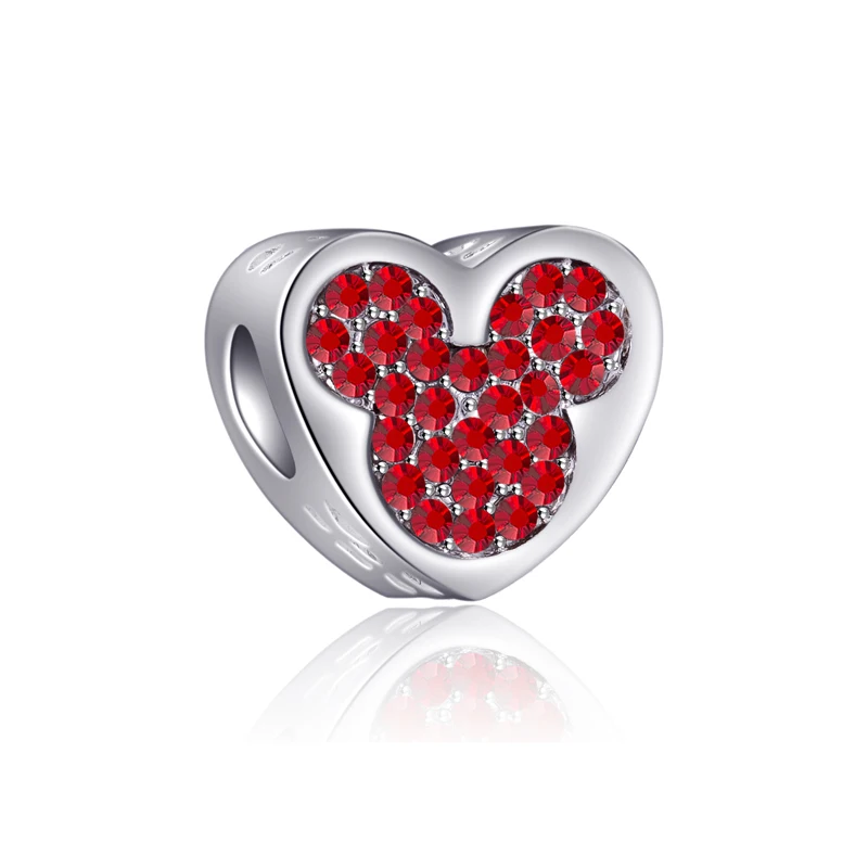 Высокое качество бисер милый Радужный с крестиком в виде сердечек Микки сделай