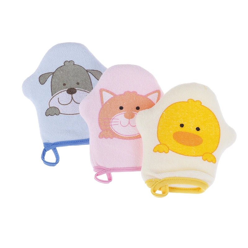 

Baby Cartoon Super Soft Baby Bath Brushes Cotton Rubbing Children Body Wash Wipe Gloves New Fashion Baby Bath Towel Accessories
