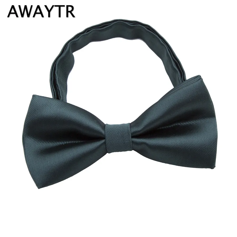 4 дюйма AWAYTR милый красивый Регулируемый шелковый галстук-бабочка для мальчиков