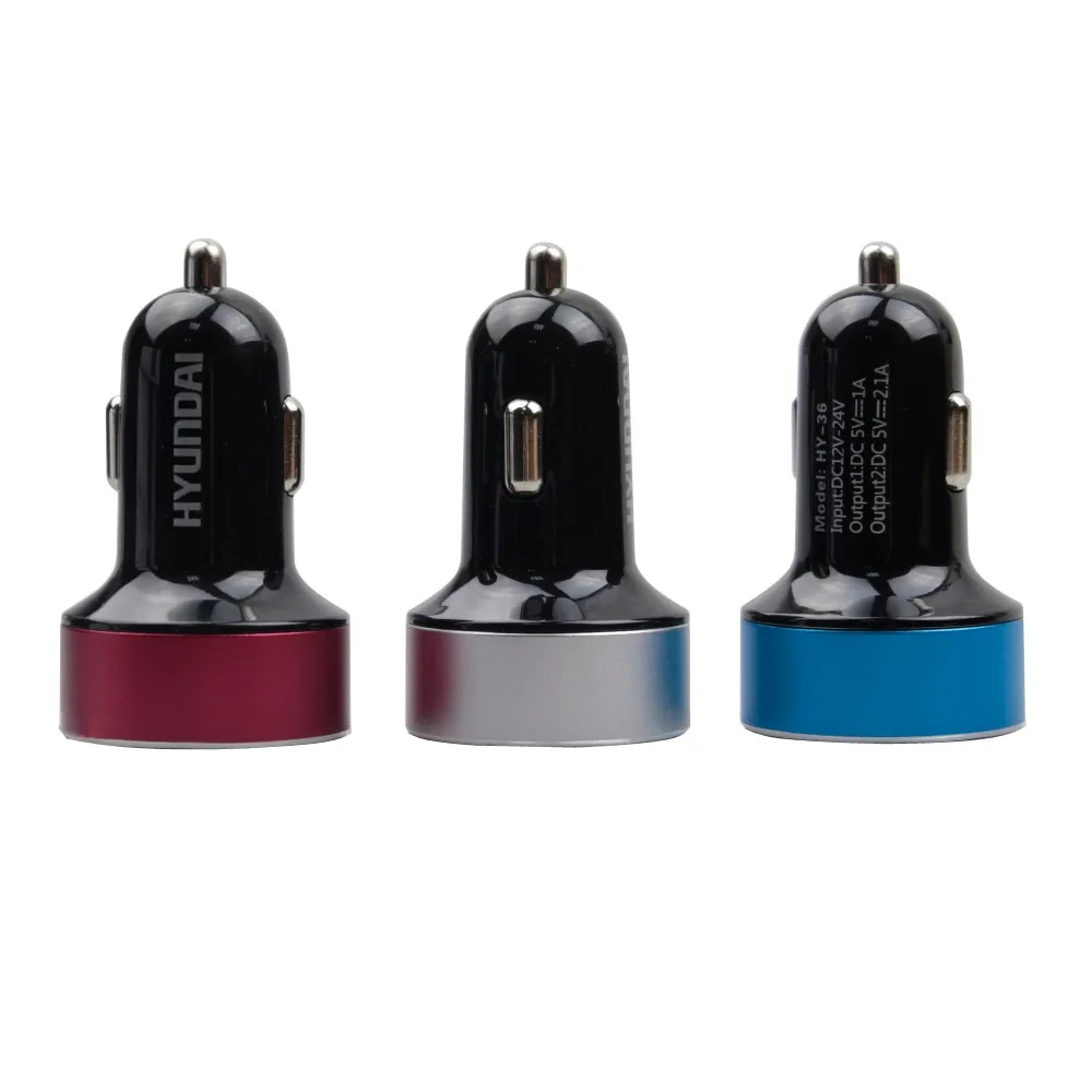 Автомобильное зарядное устройство с двумя usb-портами, 5 В, 3,1 А, быстрая зарядка, светодиодный прикуриватель, адаптер для мобильного телефона, диагностика напряжения автомобиля
