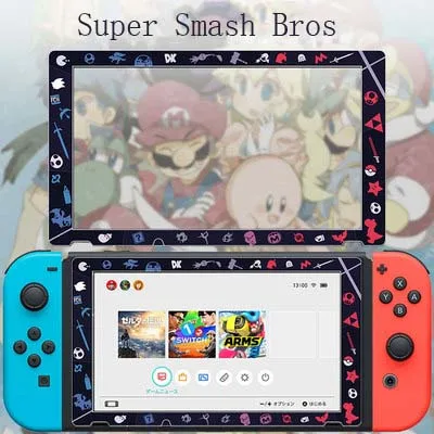 Smashbros Film Тонкий жесткий защитный чехол с разрезом на заднюю панель для Nintendo Switch NS Console, чехлы для Switch Joy con Let's go Eevee Picachu, разноцветный чехол - Цвет: Smashbros Film