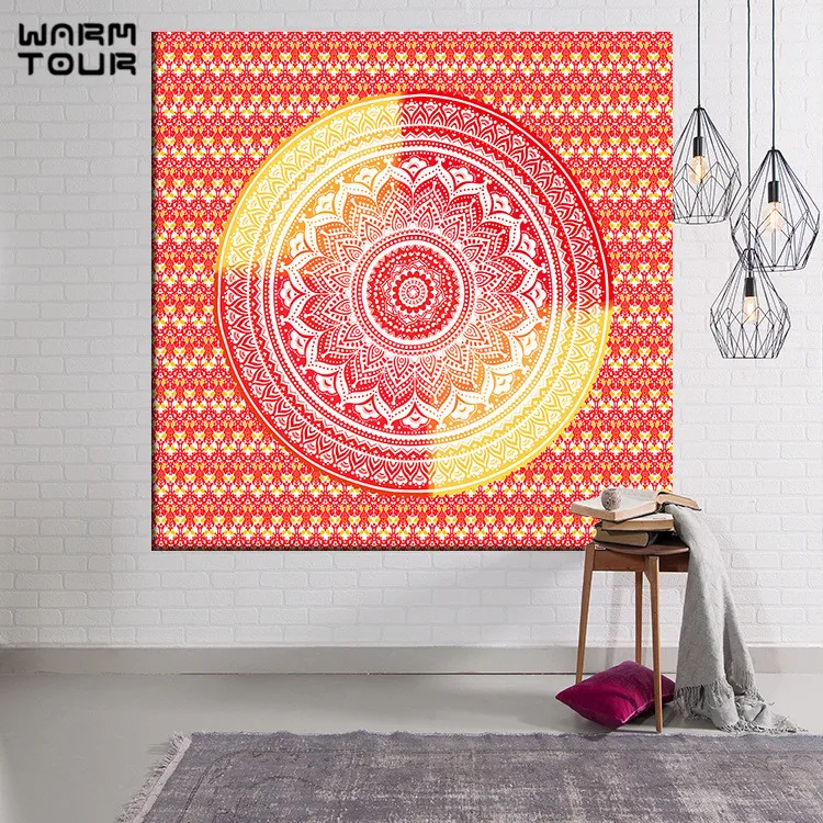 Теплый Тур индийские мандалы стены Tapestr Многофункциональный гобелен Бохо