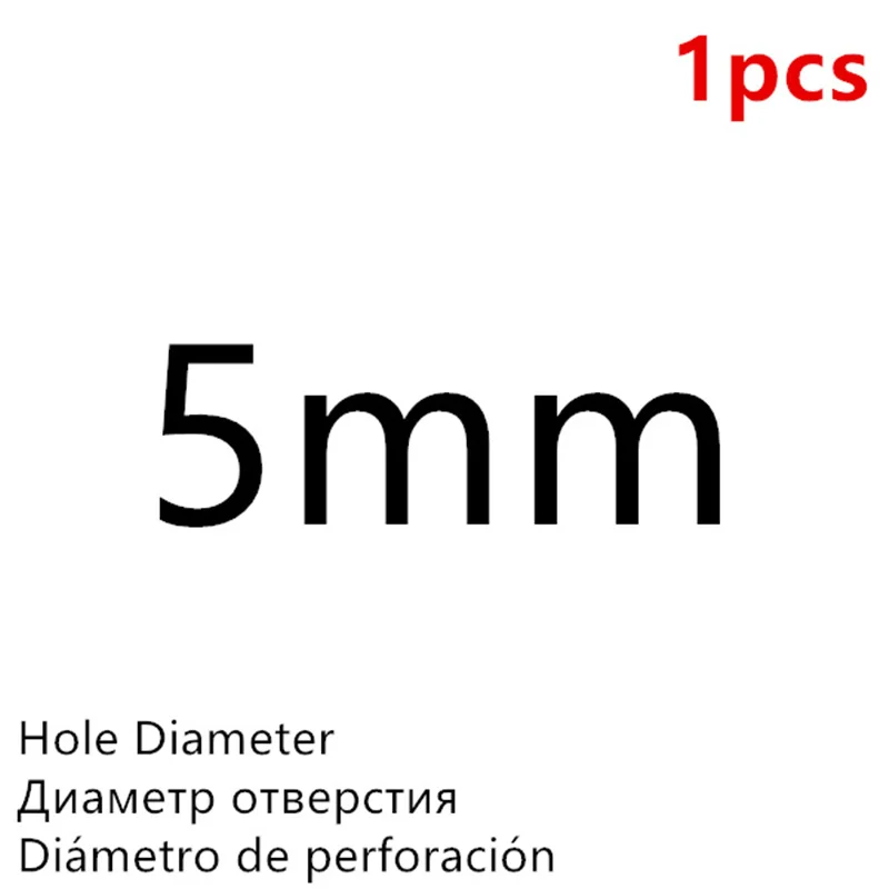 Black 5mm - 1Pcs Высокое Качество Дырокол для пробивки отверстий в коже Круглый стальной кожаный дырокол 1 мм-25 мм металлические прокладки пластиковые резиновые инструменты - Цвет: Black 5mm - 1Pcs