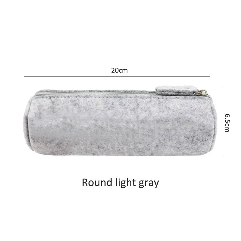 Пенал портативный из фетра чехол для карандашей и ручек школьные офисные