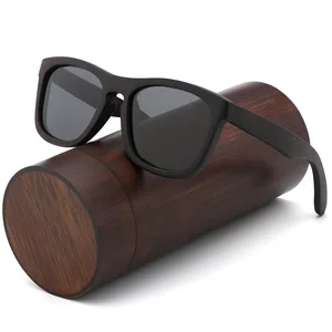 Retro men polarized women sunglasses Black wood Kids Couples sun glasses handmade  UV400 With bamboo in India