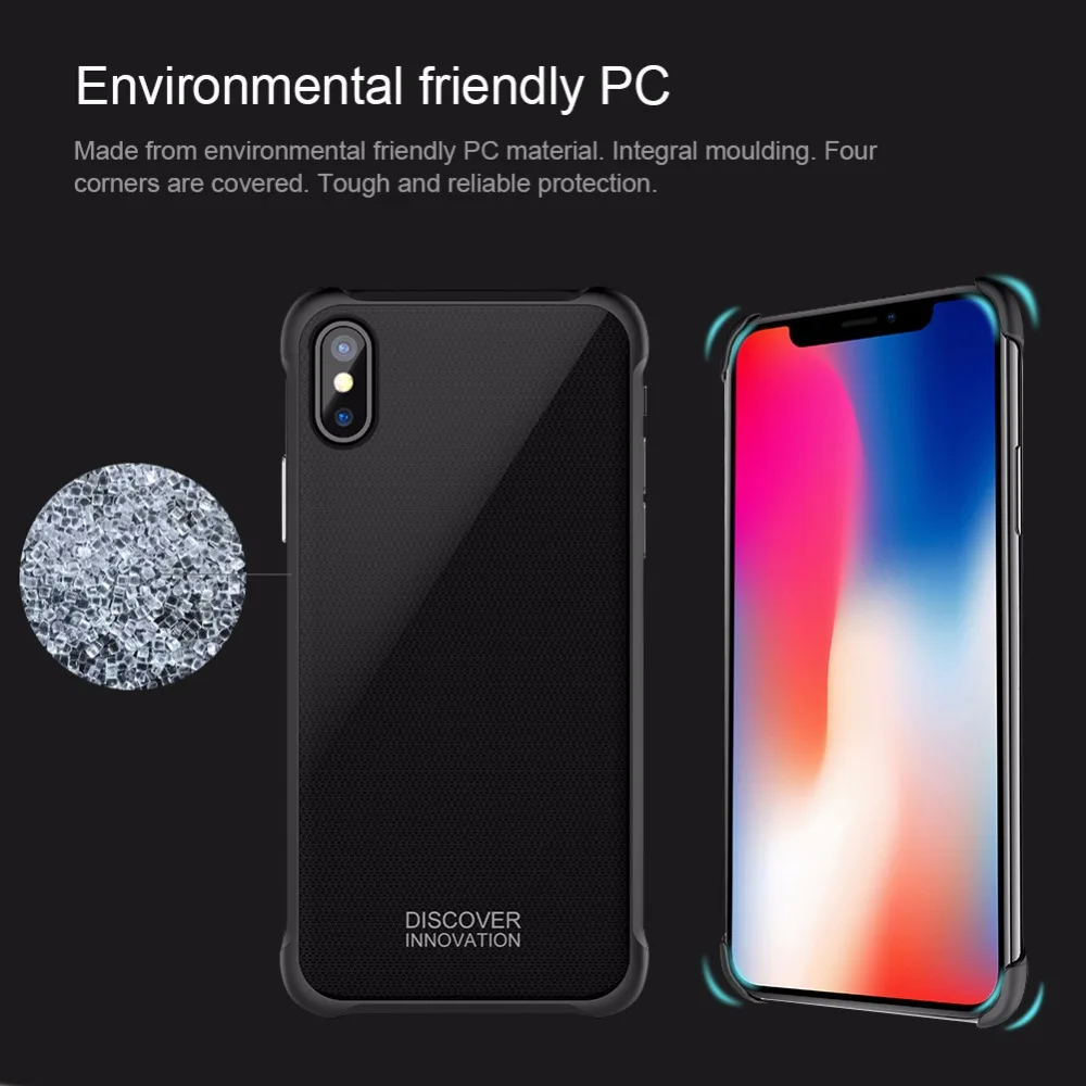 Nilkin для iphone х чехол Nillkin закаленное магнит жесткий Пластик PC Магнитная телефона защитная задняя В виде ракушки чехол для Apple Iphone X