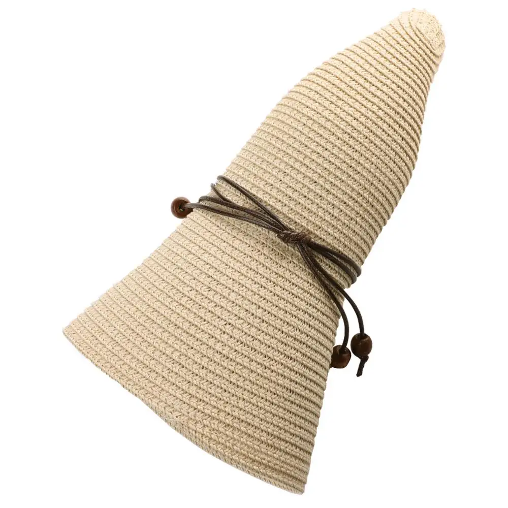 

FANCET Summer Beach Straw Hats For Women Packable Foldable Rollable Fashion Casual Sun Hats Ladies 00762