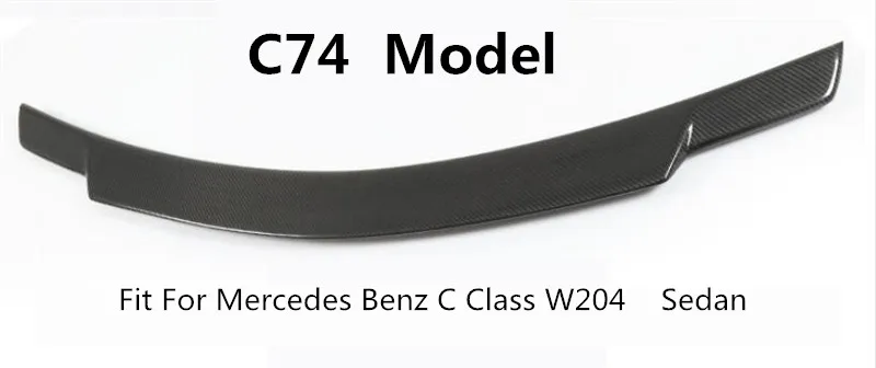 Спойлер из углеродного волокна для Mercedes Benz C Class W204 C63 C180 C200 C230 C260 C300 2007 2014