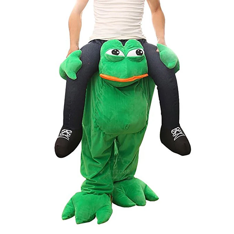 frog JYZCOS взрослых Наряжаться ездить на костюм для ходьбы маскарадный костюм забавные штаны нести обратно новинки в категории игрушки Пурим костюм для Хэллоуина - Цвет: frog