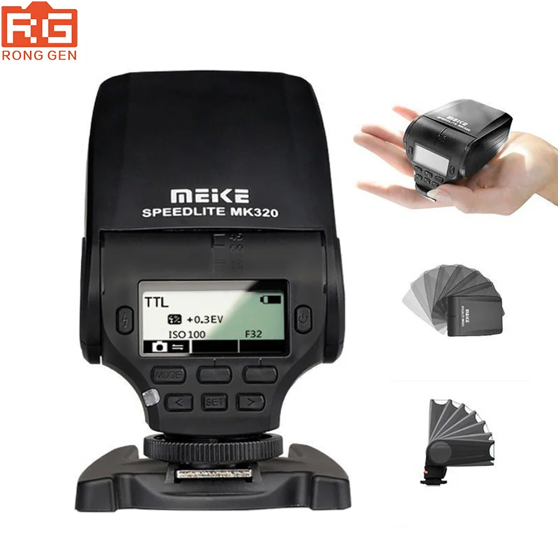 Meike MK320 MK 320 GN32 TTL мини вспышка Speedlite для Nikon D7500 D7200 D5600 D5500 D5300 D3400 D3300 D810 D800 D750 D610