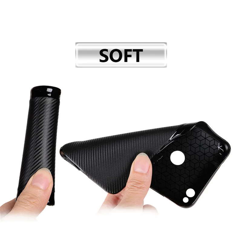 WolfRule Huawei P9 Lite 2017 Case P8 Cover Luxury Full Protection Carbon Fiber TPU For |