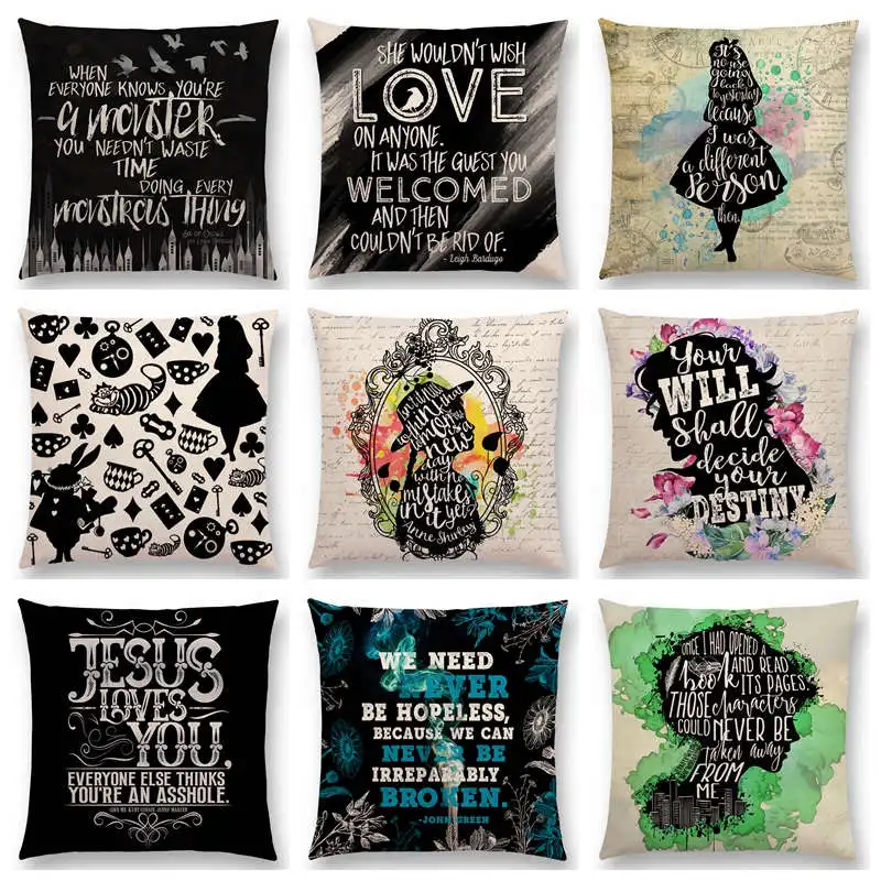 Прекрасные идеи с надписями декоративные буквы красивый чехол для подушки