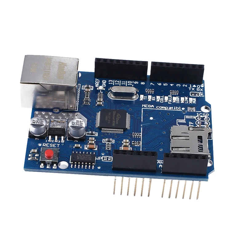 Плата разработки UNO Shield Ethernet W5100 R3 Mega 2560 1280 328 UNR модуль для Arduino | Электроника